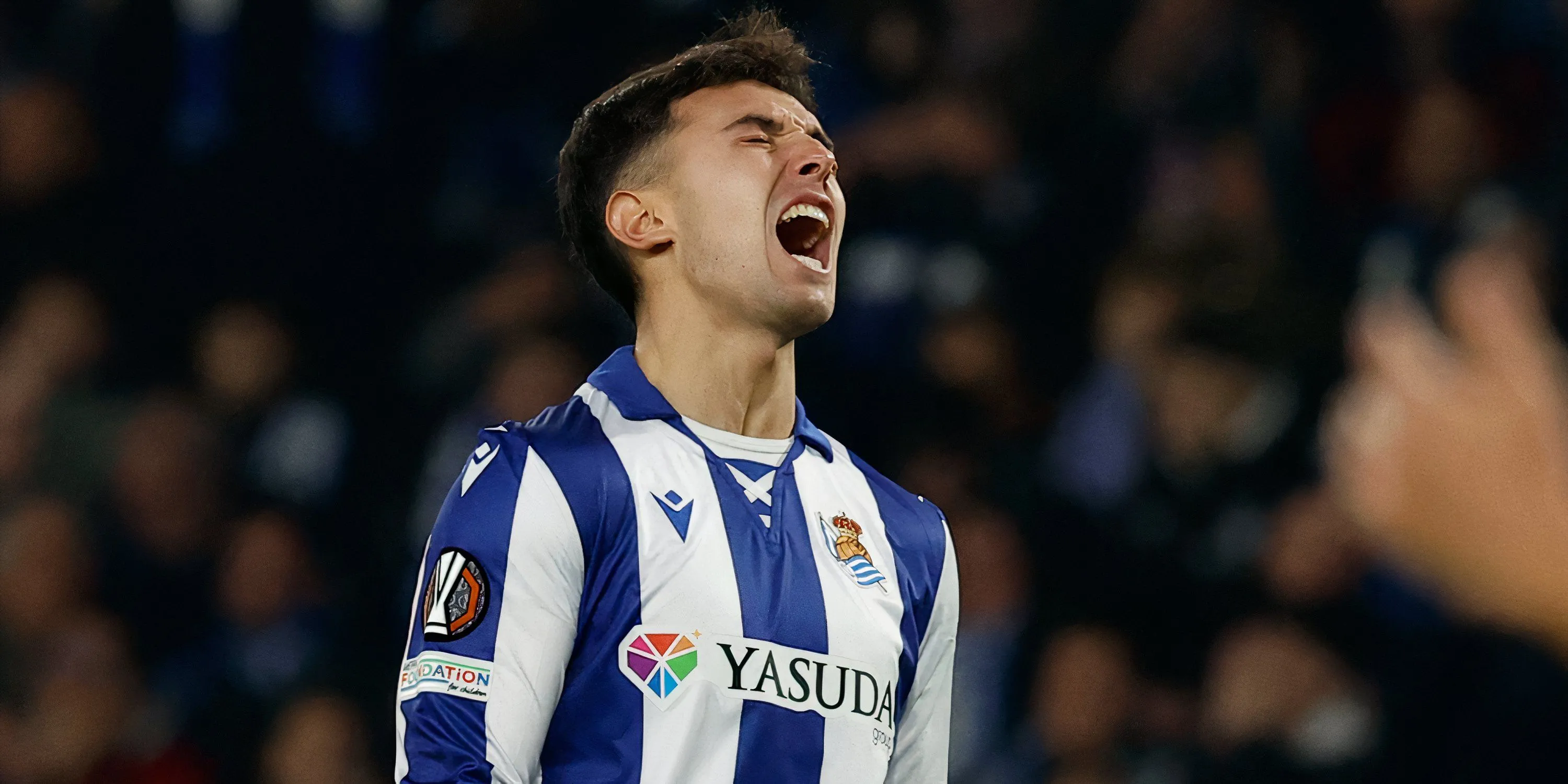 Martin Zubimendi trong màu áo Real Sociedad, mục tiêu chuyển nhượng của Arsenal và từng được Liverpool quan tâm