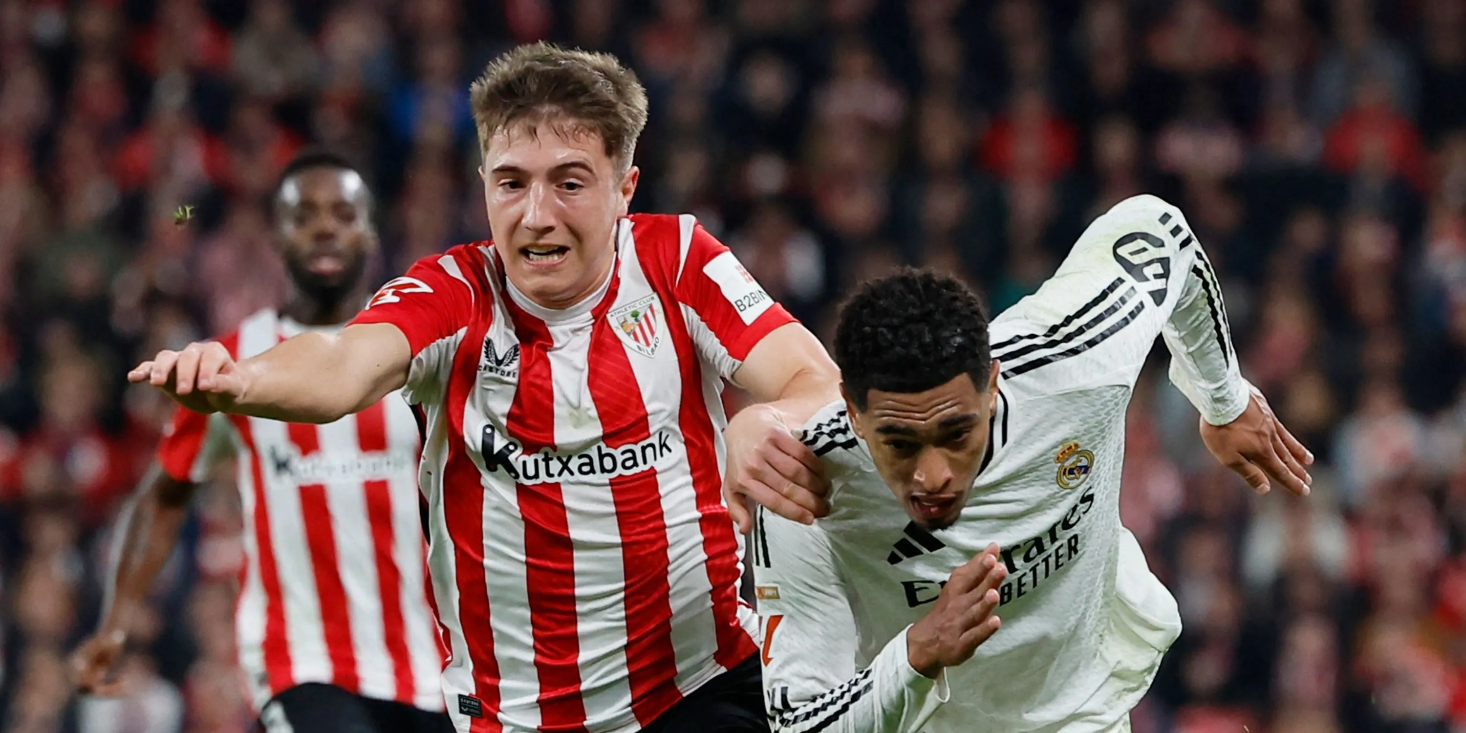 Mikel Jauregizar trong màu áo Athletic Bilbao, mục tiêu chuyển nhượng của Liverpool