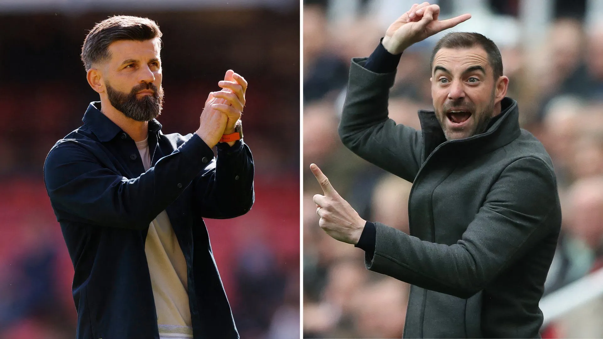 Miron Muslic, huấn luyện viên Plymouth Argyle và Ruben Selles, cựu huấn luyện viên Hull City