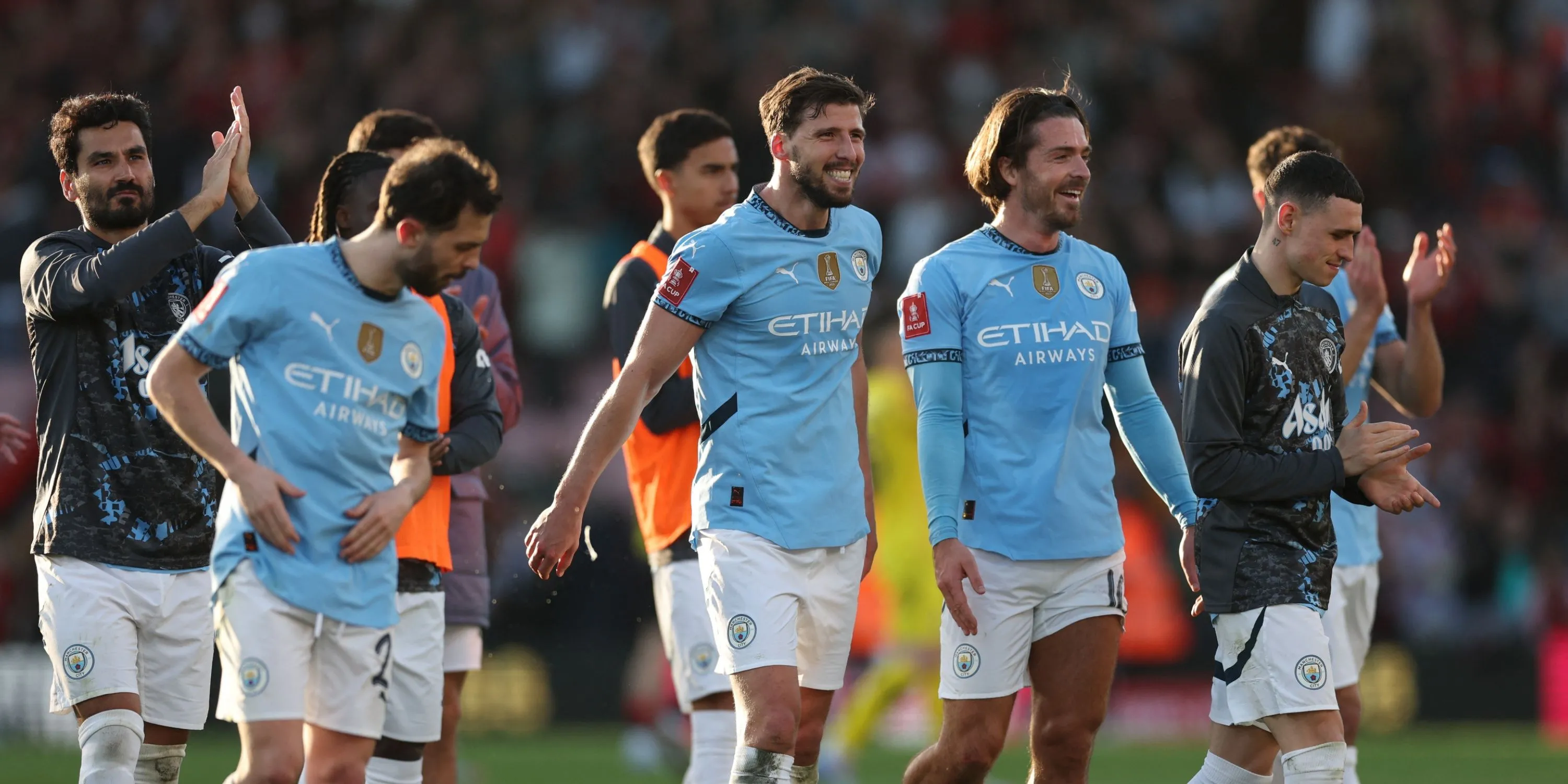 Jack Grealish trong màu áo Manchester City, mục tiêu chuyển nhượng của Everton.
