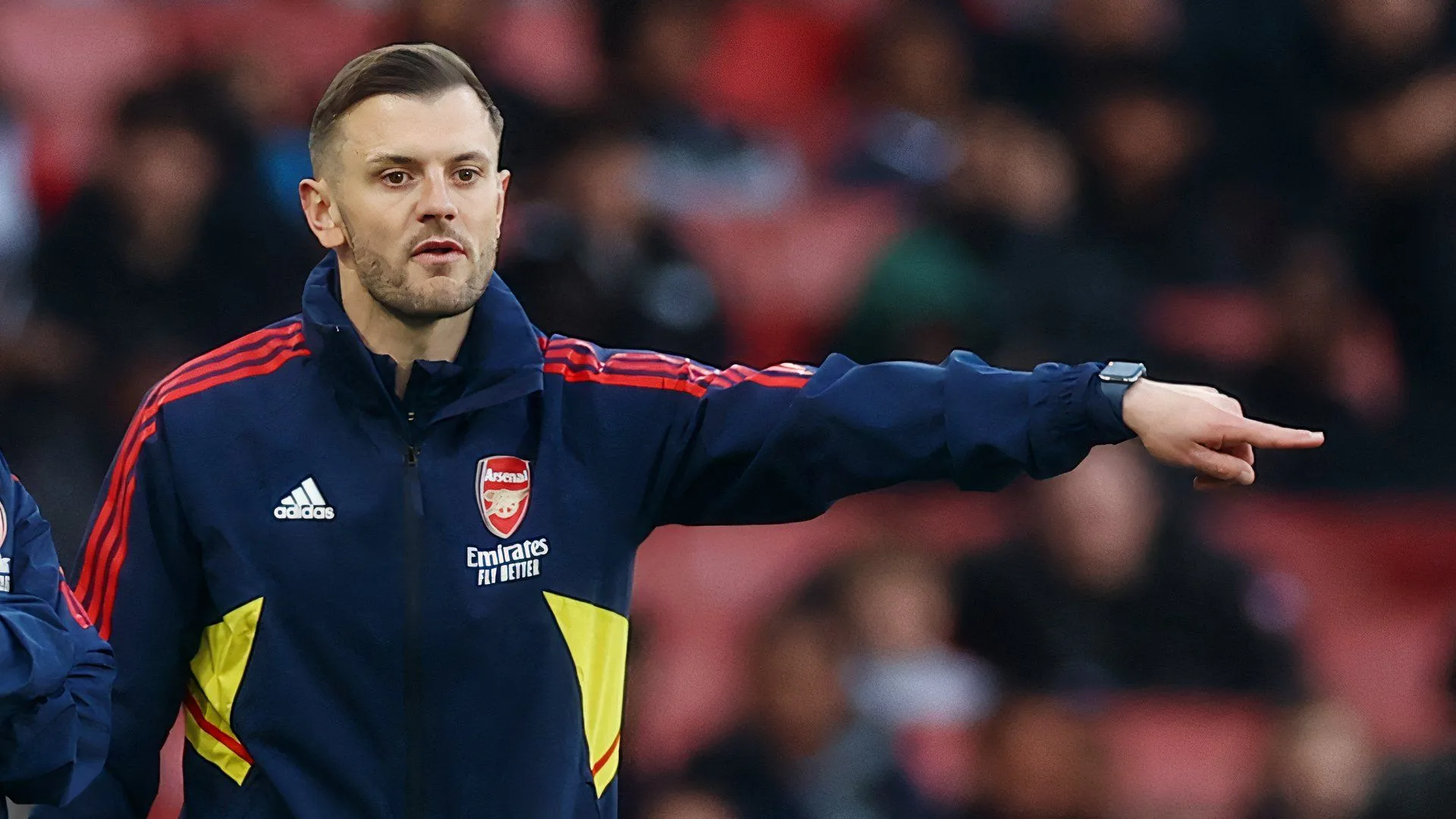 Jack Wilshere trong màu áo Arsenal thời còn thi đấu