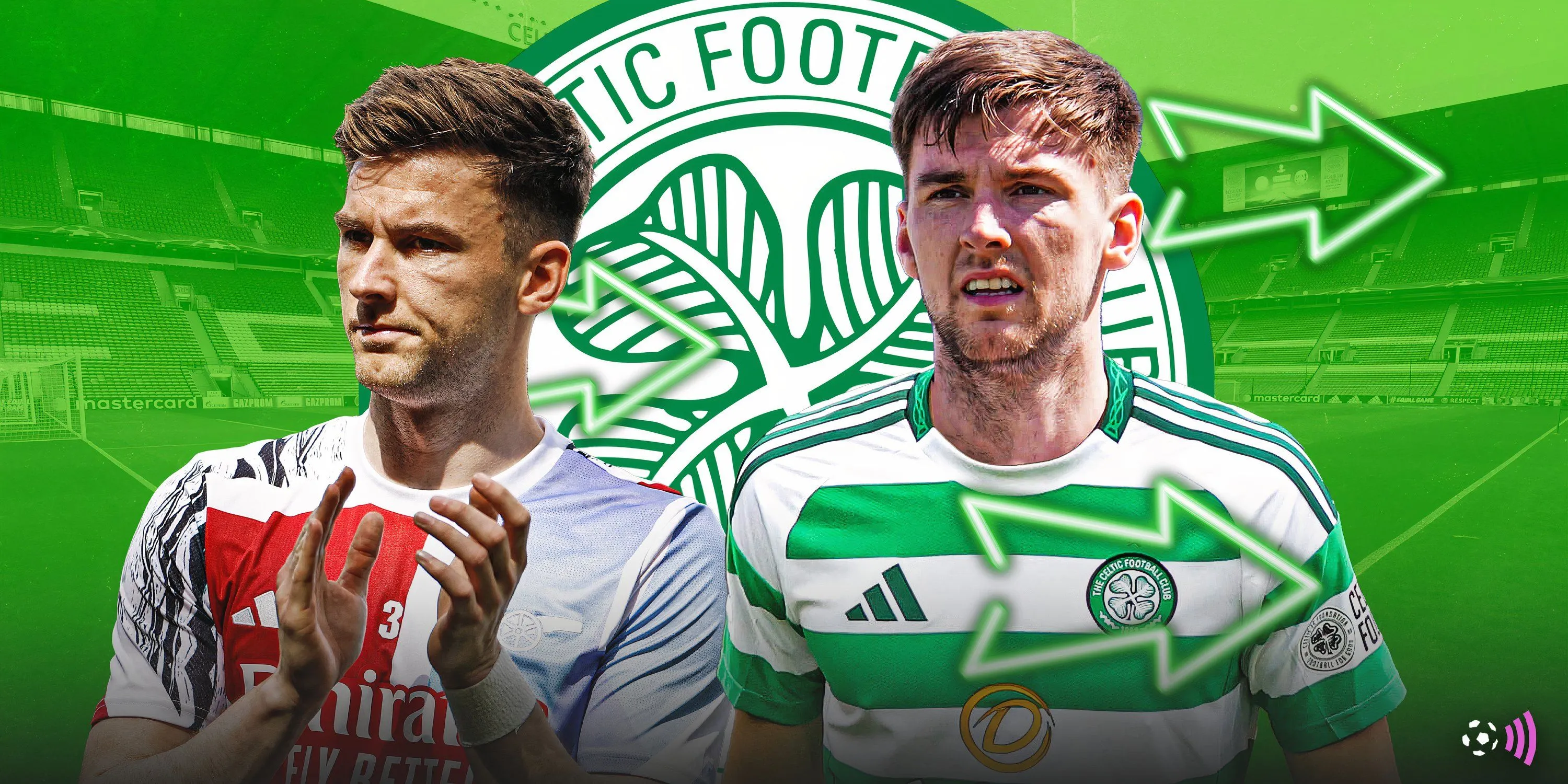 Kieran Tierney trong màu áo Celtic sau khi chuyển đến từ Arsenal