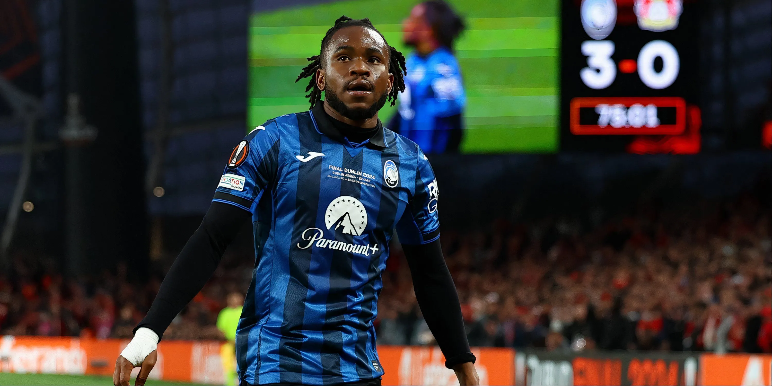 Ademola Lookman ăn mừng bàn thắng tại Europa League cho Atalanta