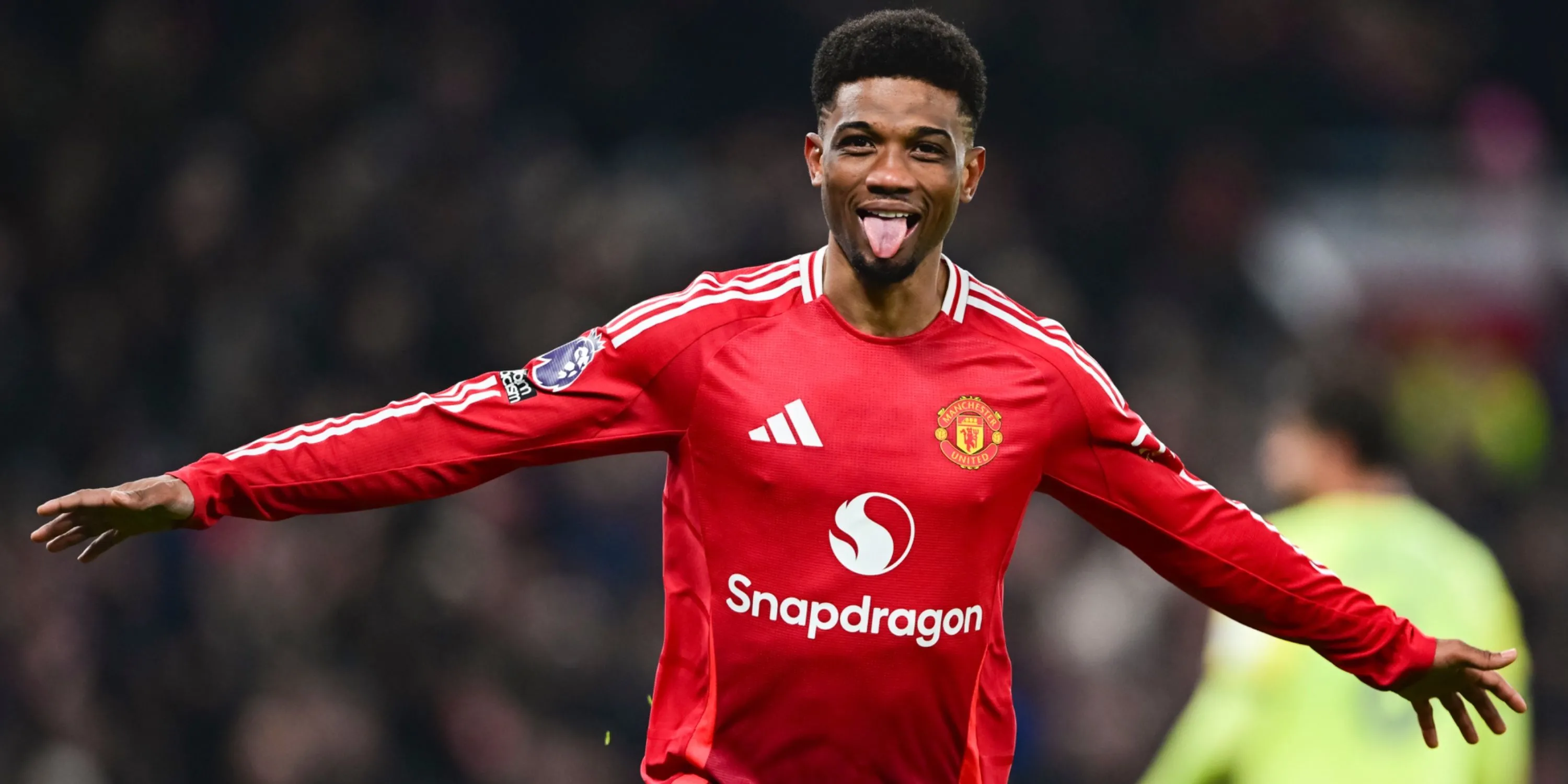 Amad Diallo ăn mừng bàn thắng, cầu thủ trẻ hứa hẹn sẽ là ngôi sao mới của Manchester United sau cú hat-trick vào lưới Southampton.
