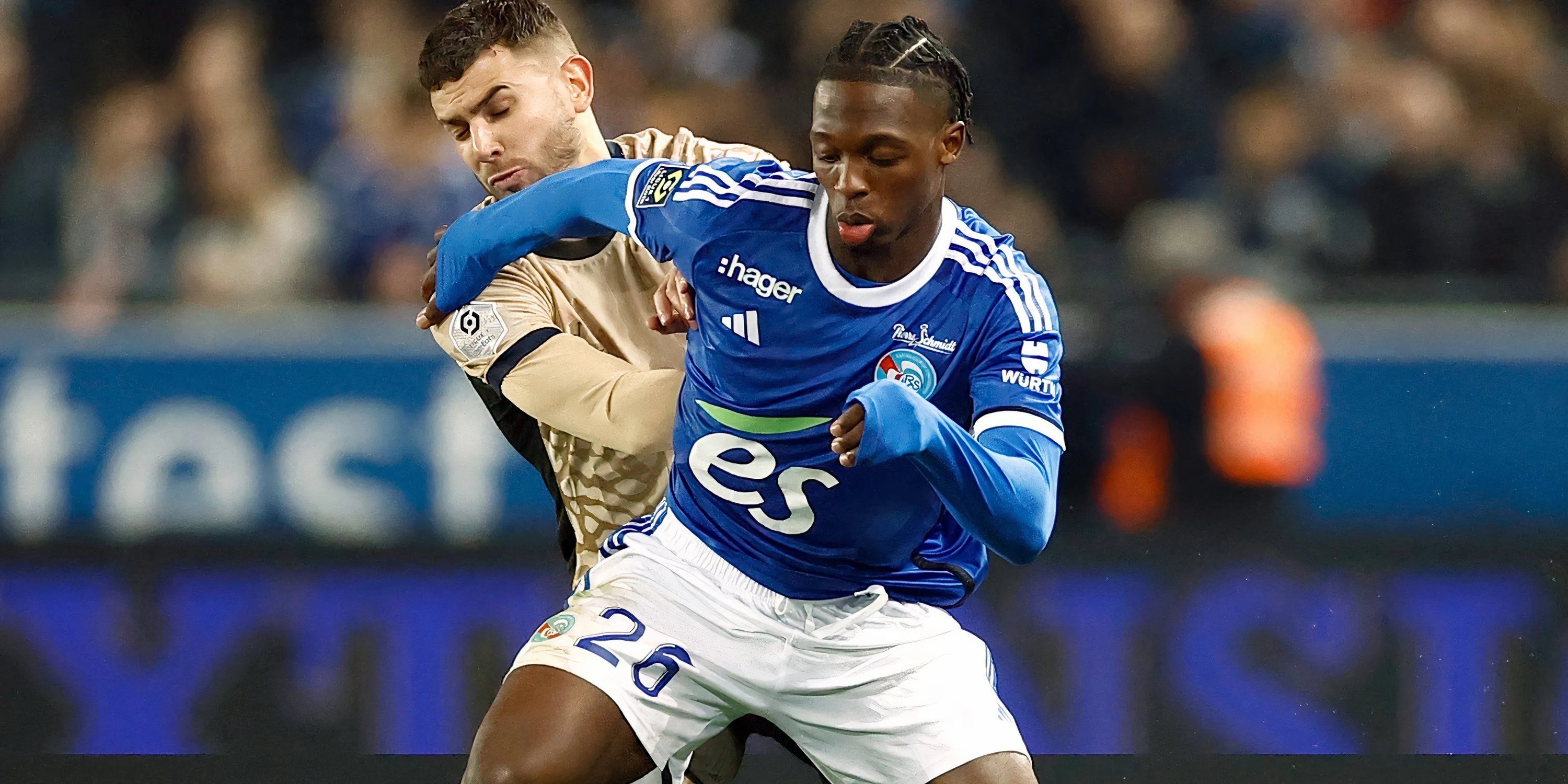 Dilane Bakwa, cầu thủ trẻ tiềm năng từ RC Strasbourg được Leeds United quan tâm.