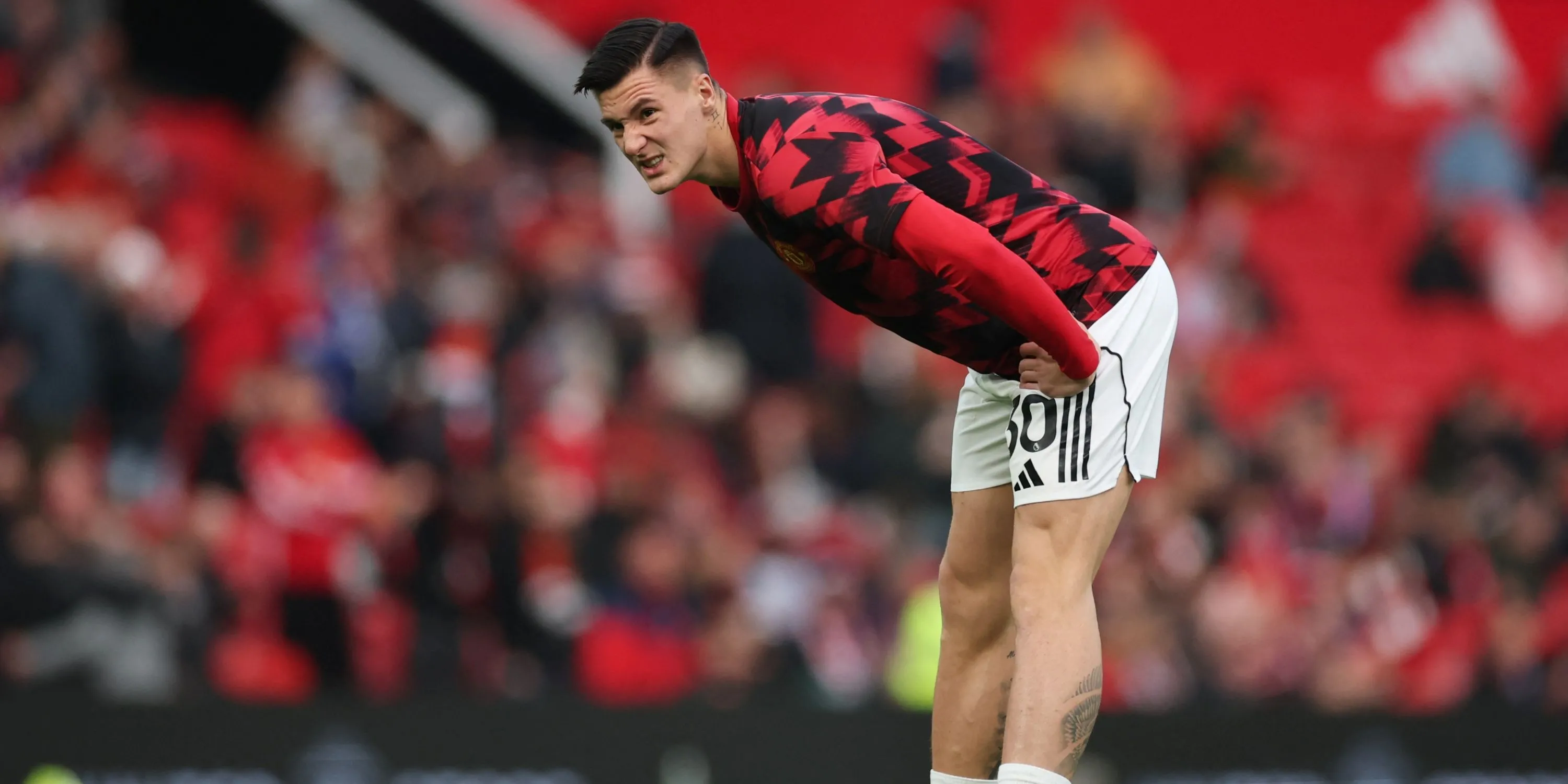 Benjamin Sesko trong trang phục Manchester United