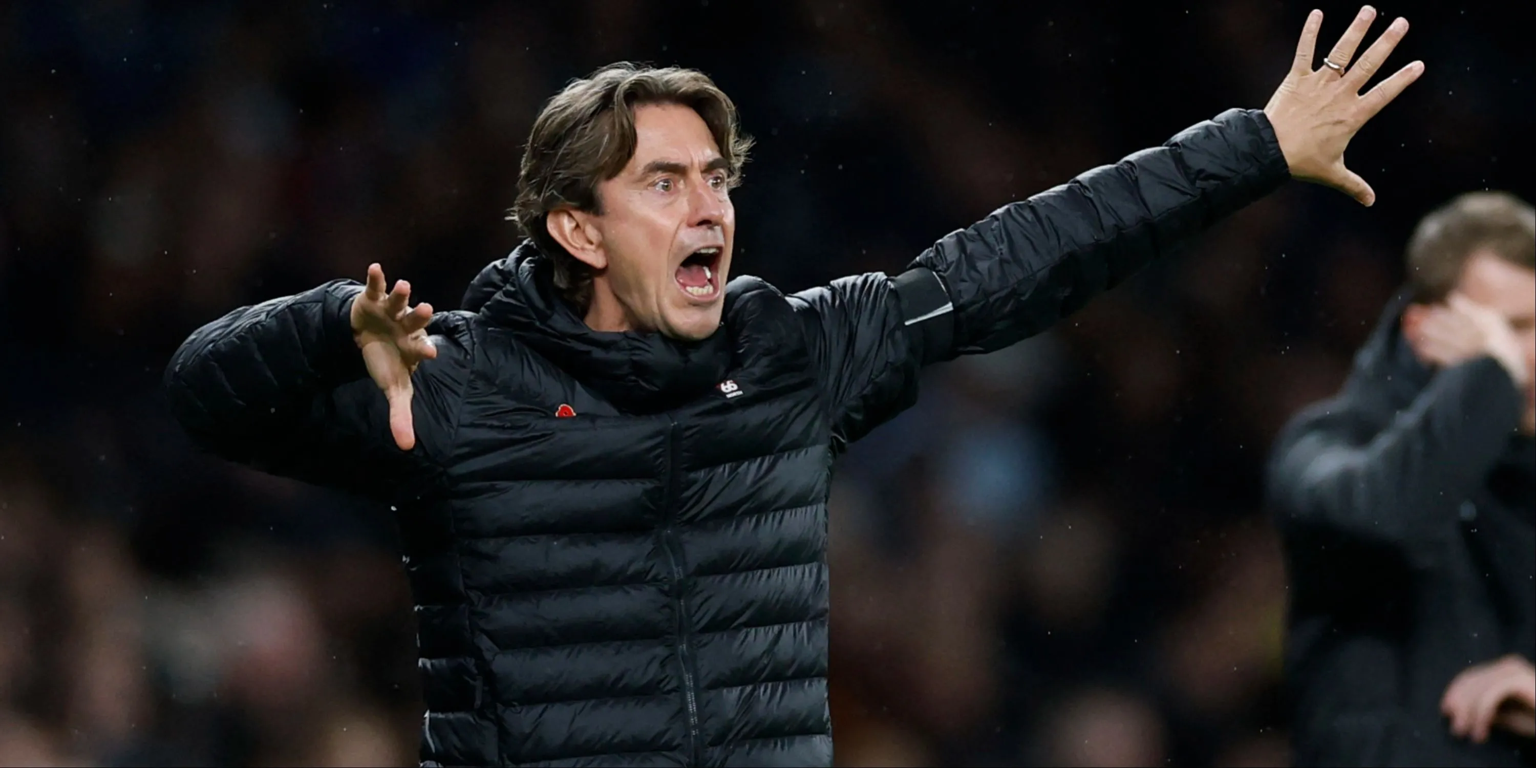 Thomas Frank trước buổi họp báo trước trận đấu